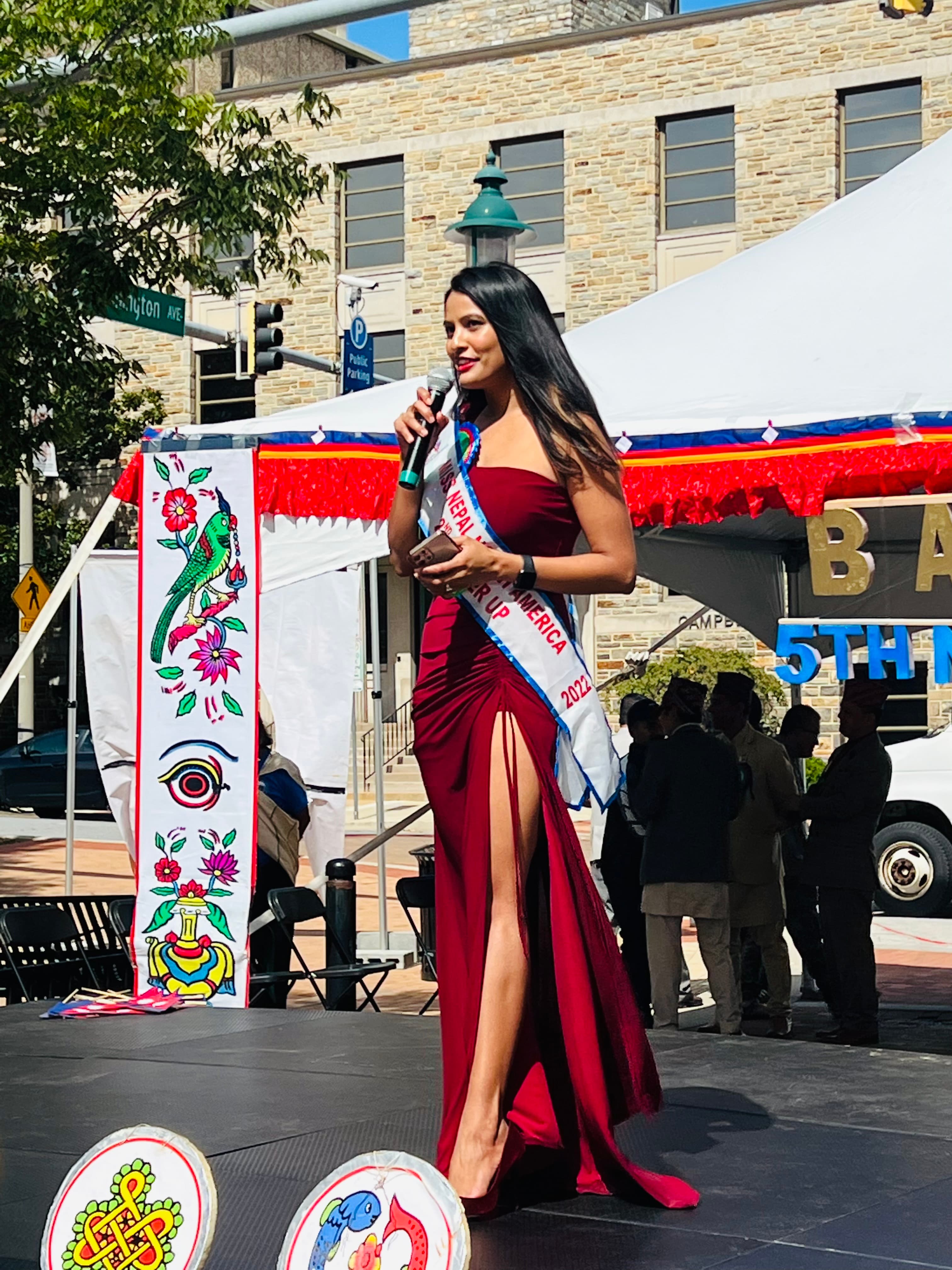 Divya at an academic ceremony